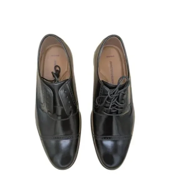 Johnston & Murphy Bradford 15-1771 Cap Toe Black Oxford Men's Dress SZ 10